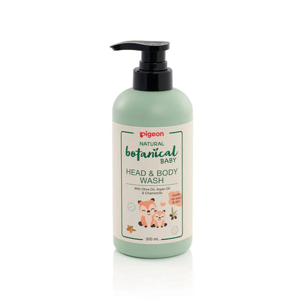 Pigeon Natural Botanical Baby Head & Body Wash 500ML - OhYouLuckyDuck.com.au
