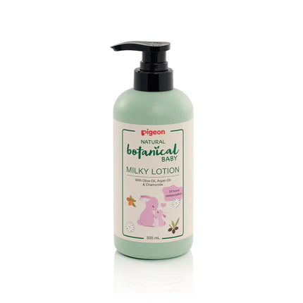 Pigeon Natural Botanical Baby Milk Lotion 500Ml - OhYouLuckyDuck.com.au