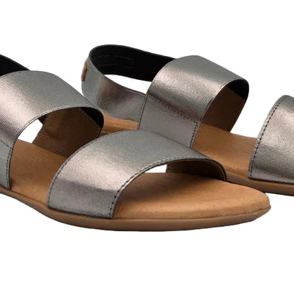 Pinaz 631 Silver Elasticated Sandals