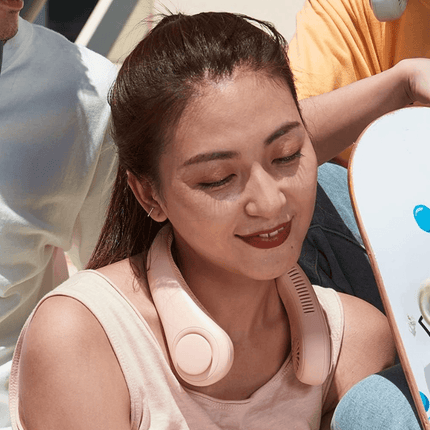 Pink Portable Neck Fan - OhYouLuckyDuck.com.au