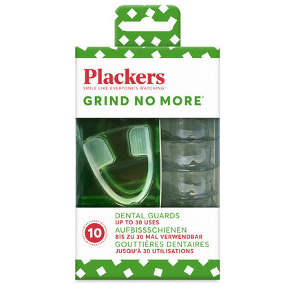 Plackers Grind No More Dental Guards 10 Pieces