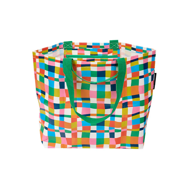 Project Ten Zip Up Medium Tote Rainbow Weave