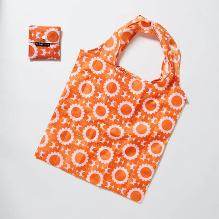 Project Ten Fold Up Nylon Shopper Geo Floral