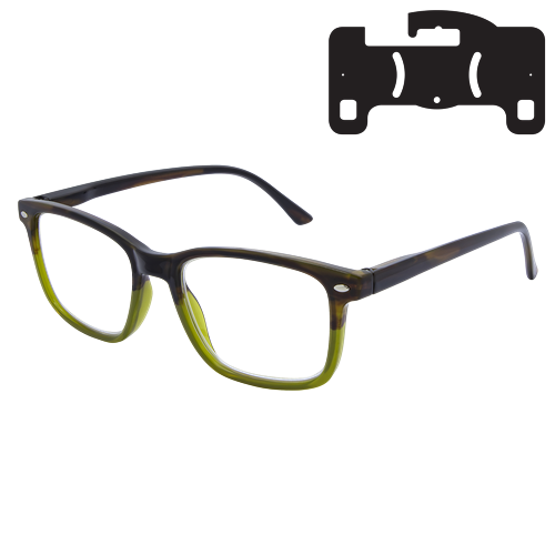 Black Ice Fashion Value Reading Glasses Plus 3.0 Dioptre