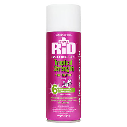 Rid Medicated Tropical Strength Insect Repellant Aerosol 150G