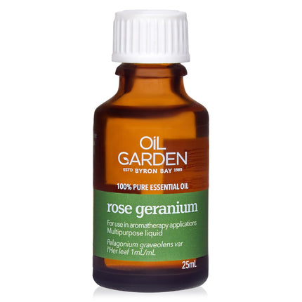 Oil Garden Essential Oil Rose Geranium 25mL - OhYouLuckyDuck.com.au