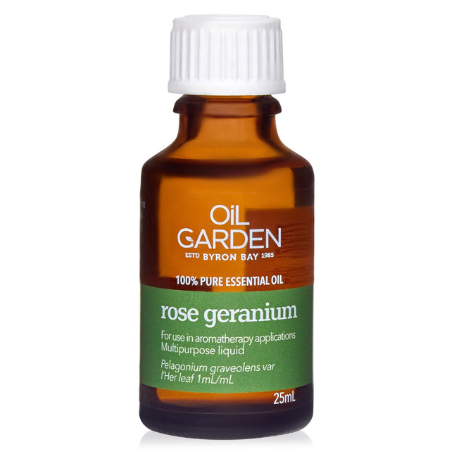 Oil Garden Essential Oil Rose Geranium 25mL - OhYouLuckyDuck.com.au