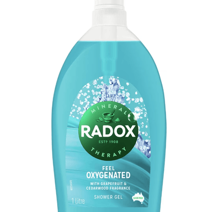 Radox Shower Gel Feel Oxygenated 1L - OhYouLuckyDuck.com.au