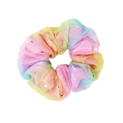 Pink Poppy Rainbow Hair Scrunchie