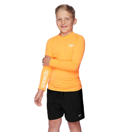 Speedo Long Sleeve Suntop Orange