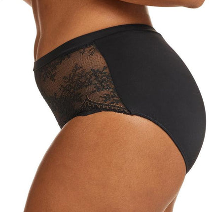 Kayser Recycled Microfibre & Recycled Lace Full Brief - Black - OhYouLuckyDuck.com.au