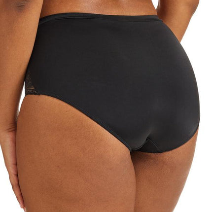 Kayser Recycled Microfibre & Recycled Lace Full Brief - Black - OhYouLuckyDuck.com.au