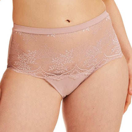 Kayser Recycled Microfibre & Recycled Lace Full Brief - Blush
