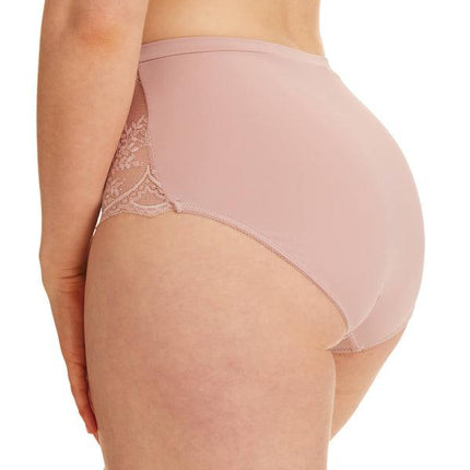 Kayser Recycled Microfibre & Recycled Lace Full Brief - Blush