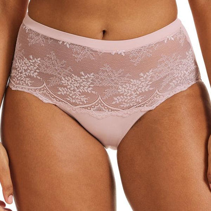 Kayser Recycled Microfibre & Recycled Lace Full Brief - Blush