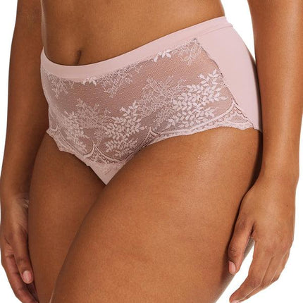 Kayser Recycled Microfibre & Recycled Lace Full Brief - Blush
