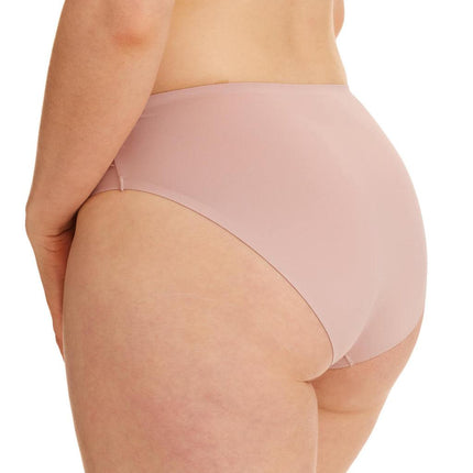 Kayser Recycled Microfibre & Recycled Lace High Cut Brief - Blush - OhYouLuckyDuck.com.au