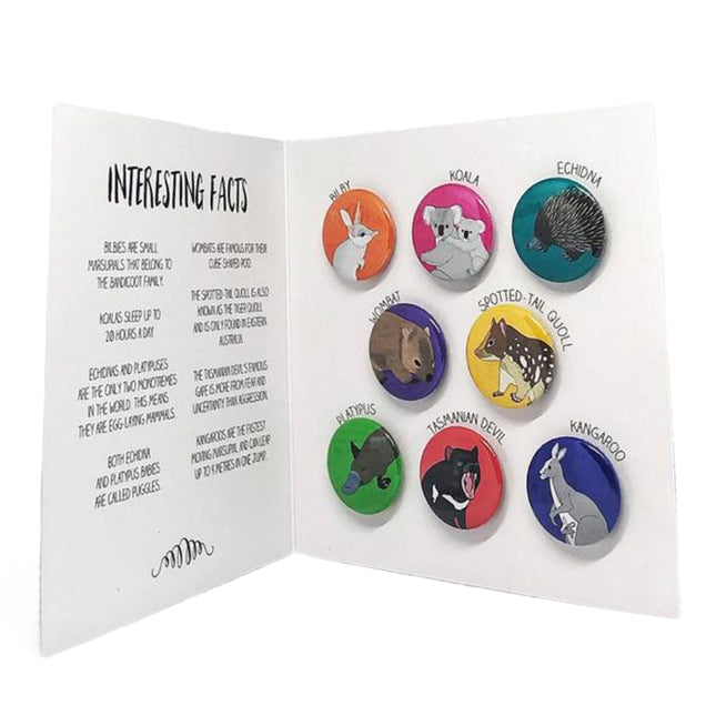 Red Parka Magnet Pack Australian Animals