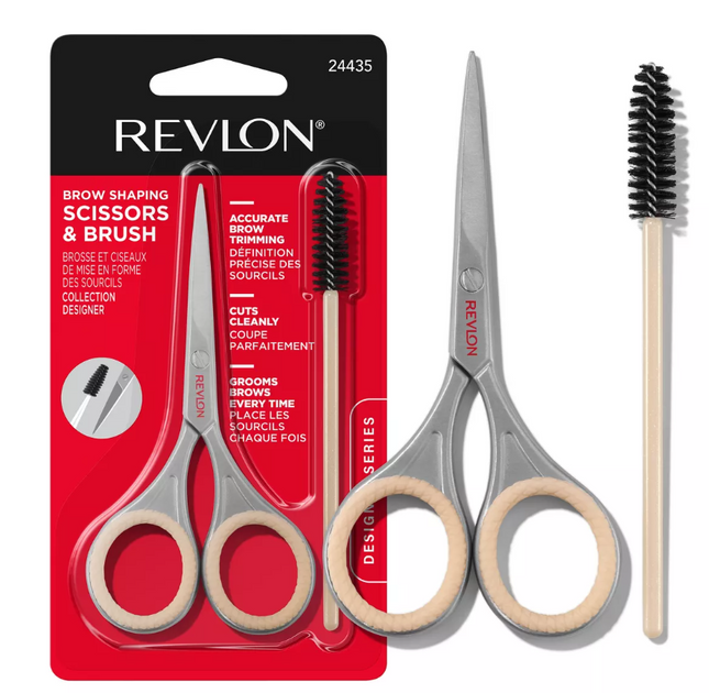 Revlon Designer Series with Brow Scissor and Spoolie Brush Set - 2pc - OhYouLuckyDuck.com.au
