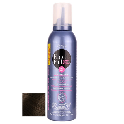 Roux Fanci-Full Mousse Plush Brown 170g