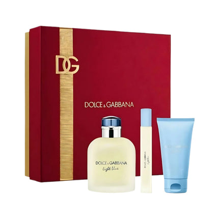 Dolce & Gabbana Light Blue Pour Homme 3 Piece Gift Set 125ml EDT