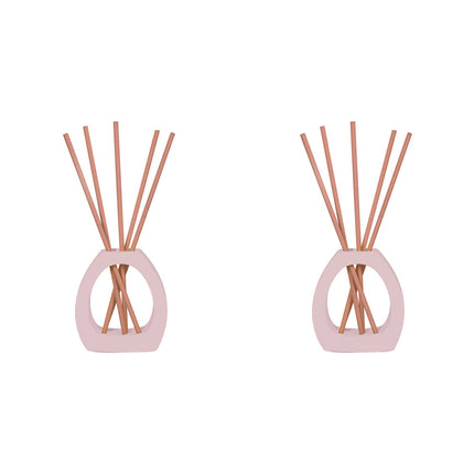 2 pack Arome Ambiance Arch Series Liquidless Reed Diffuser Set Peach Oolong Scent