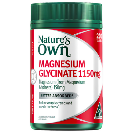 Nature's Own Magnesium Glycinate 1150mg 200 Tablets