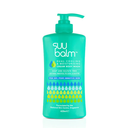 SUU Balm Dual Cooling & Moist Cream Body Wash 420ML - OhYouLuckyDuck.com.au