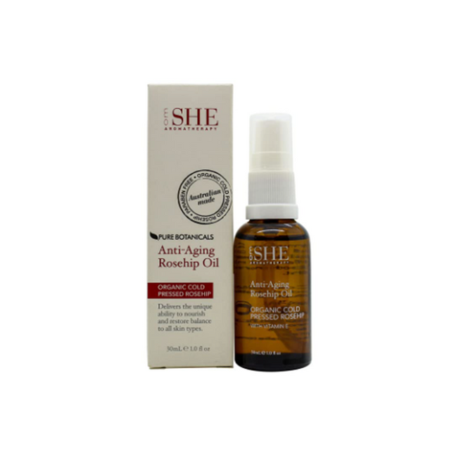 SHE Anti-ageing Rosehip Oil 30ml - OhYouLuckyDuck.com.au