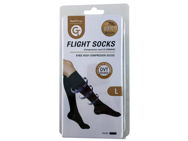 Good Things Knee-High Compression Flight Socks Large