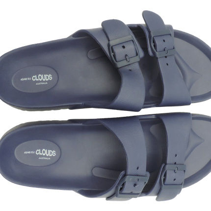 Clouds Slides Navy Sandals Size 45 46