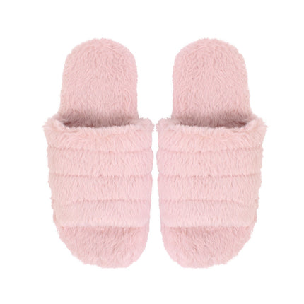 Snuggups Womens Open Toe Slippers Blush Large