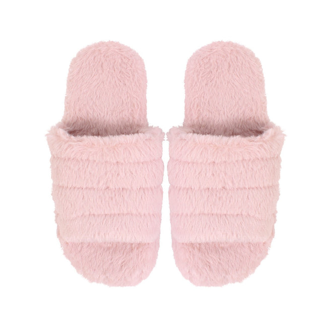 Snuggups Womens Open Toe Slippers Blush Large