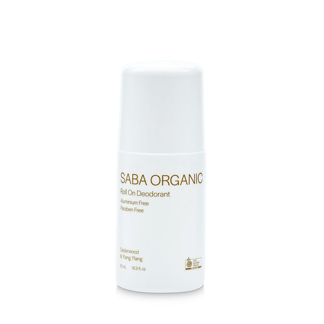 Saba Natural Roll On Deodorant Cedarwood and Ylang Ylang 50ml