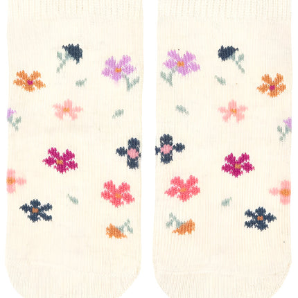 Toshi Organic Jacquard Ankle Socks Wild Flowers for Ages 1-2