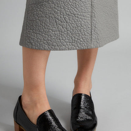 Arche Sample Squako Black Patent Heeled Loafer