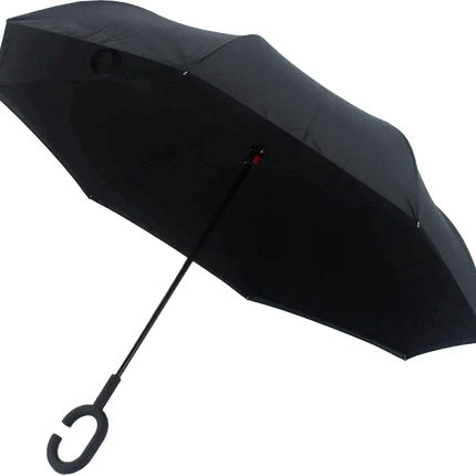 Splash Manual Open Inverted Umbrella Black