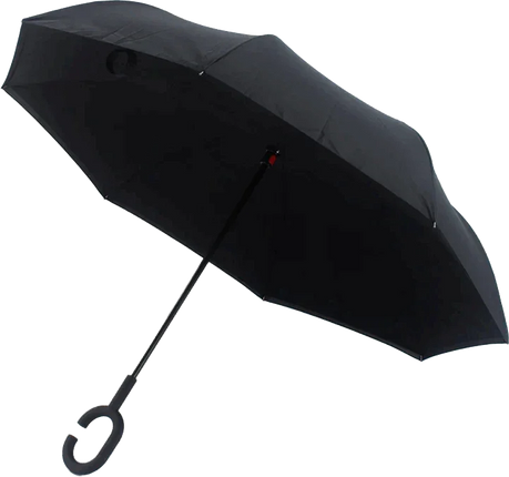 Splash Manual Open Inverted Umbrella Black