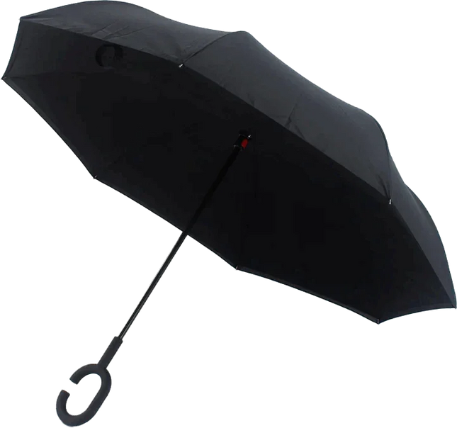 Splash Manual Open Inverted Umbrella Black
