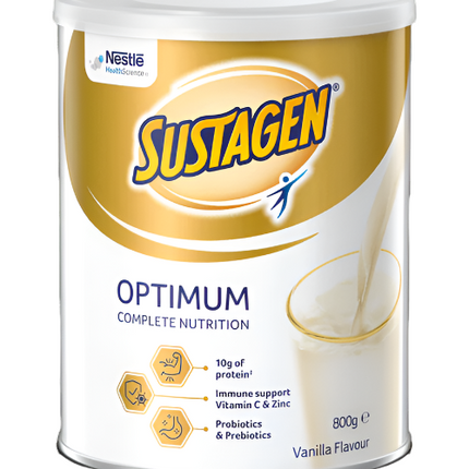 Sustagen Optimum 800g Vanilla Flavour