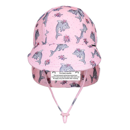 Bedhead Hats Swim Legionnaire Flap Beach Hat Dolphin 1 to 2 Years Medium