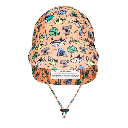 Bedhead Kids Nippers Swim Legionnaire Flap Beach Hat 47CM