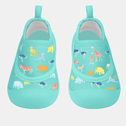Toshi Reef Booties for Kids in Congo Seagrass Print Size 4