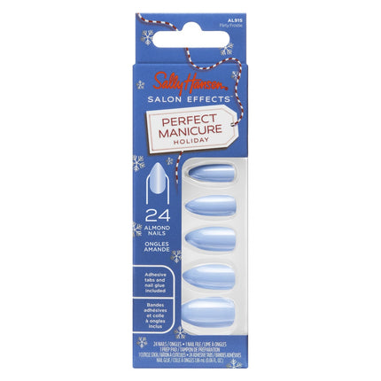 Sally Hansen Salon Effects Perfect Manicure Press on Nails Kit - Square - Flirty Frostie - Ov915