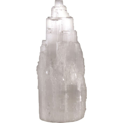 Saltco Selenite Crystal Tower Lamp For Home Decor 20 To 25cm