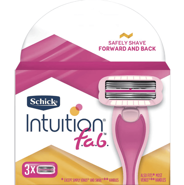 Schick Intuition Fab Blades 3pk - OhYouLuckyDuck.com.au