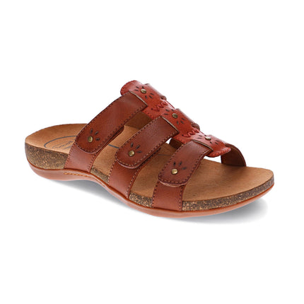 Scholl Andrea Bioprint Leather Sandal Tang Tan 39