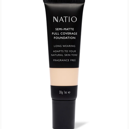 NATIO SEMI-MATTE FULL COVER FOUNDATION SHELL - OhYouLuckyDuck.com.au