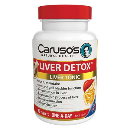 Caruso’s Liver Detox Tabs 30 - OhYouLuckyDuck.com.au
