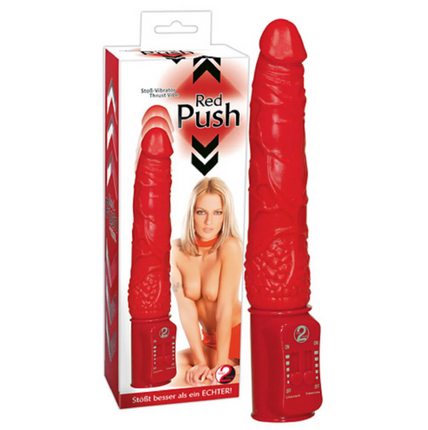 YT2 Red Push Vibrator - OhYouLuckyDuck.com.au